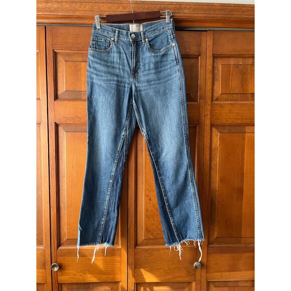 Everlane Women’s The Cheeky Bootcut Jeans Blue High Rise Stretch Denim Size 26 - Picture 2 of 11